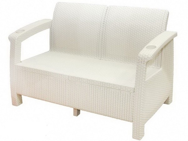 Двухместный диван Yalta Sofa Seаt белый купить в Петропавловск-Камчатском