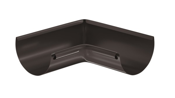 Водосток Aquasistem, система 125x90 - Угол желоба, внутренний 90° RR 32 Тёмно-Коричневый купить в Петропавловск-Камчатском
