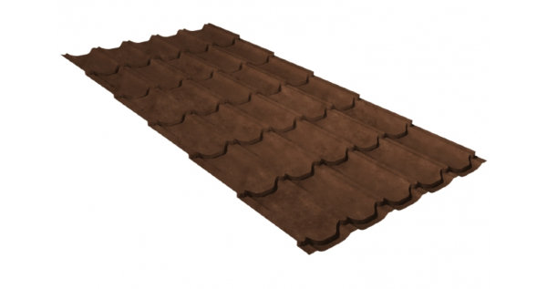 Металлочерепица квинта плюс GL 0,5 Safari Twincolor Brown купить в Петропавловск-Камчатском