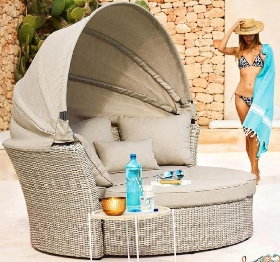 Диван-Трансформер AFINA плетеный из иск. ротанга AFM-325 Beige купить в Петропавловск-Камчатском