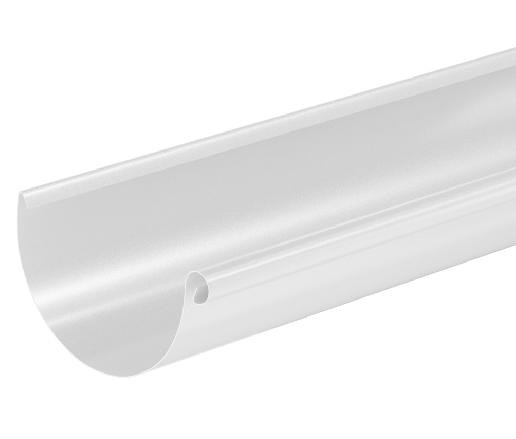 Водосток Aquasistem, система 125x90 - Водосточный желоб 3.00м RAL 9003 Белый купить в Петропавловск-Камчатском