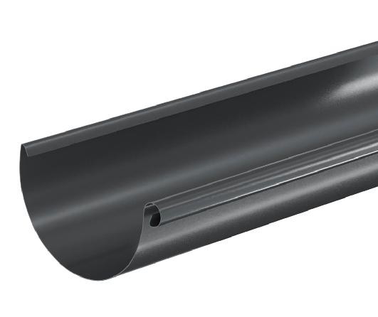 Водосток Aquasistem, система 150/100 - Водосточный желоб 3.00м RAL 7024 Тёмно-серый купить в Петропавловск-Камчатском