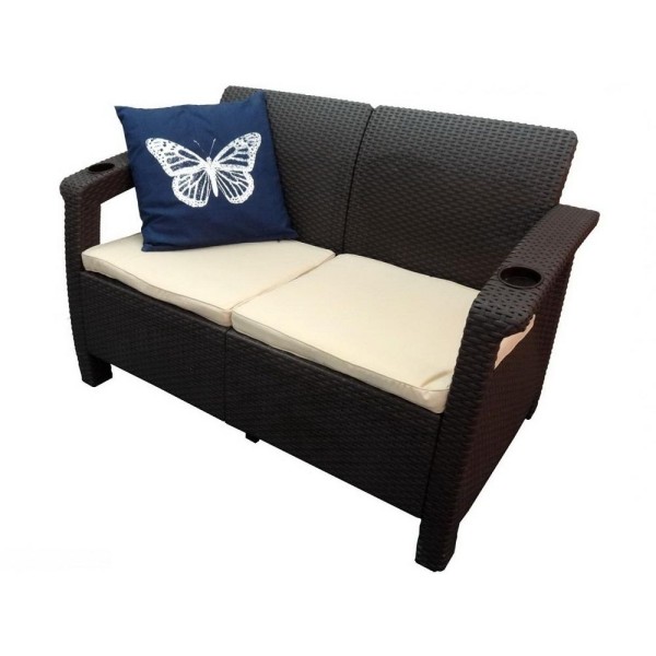 Двухместный диван Yalta Sofa Seаt венге купить в Петропавловск-Камчатском