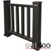 Ограждение из ДПК Outdoor Классик 3D STORM чёрный купить в Петропавловск-Камчатском