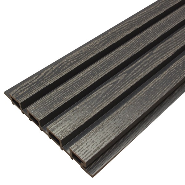 Фасадная доска из ДПК Faynag Wood Рейка Мокрый Асфальт купить в Петропавловск-Камчатском