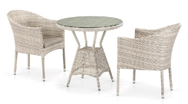 Комплект плетеной мебели AFINA из иск. ротанга T705ANT/Y350-W85 Latte 2Pcs купить в Петропавловск-Камчатском