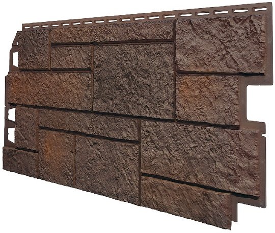 Фасадная панель VOX Sandstone (Сандстоун) темно коричневый купить в Петропавловск-Камчатском