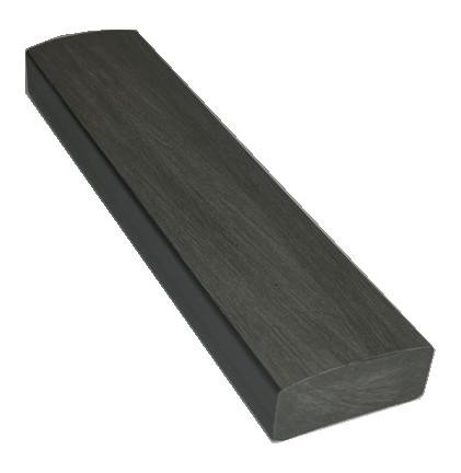 Лавочный брус Ecodecking Некст полнотелый брашированный 70х35 графит купить в Петропавловск-Камчатском