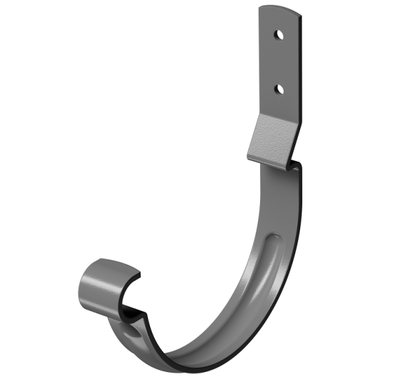 Карнизный крюк короткий (гнутый) D125 Döcke STAL PREMIUM Графит, (RAL 7024) купить в Петропавловск-Камчатском