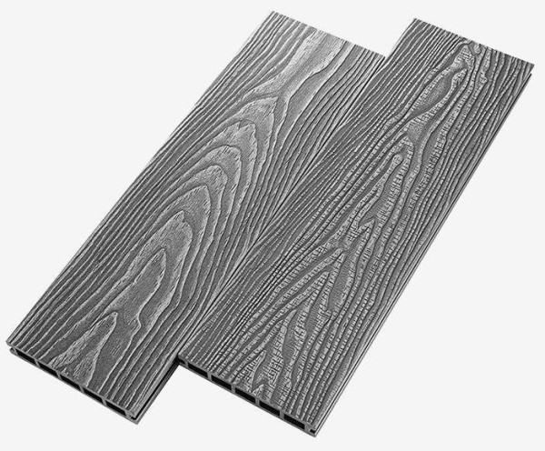 Террасная доска из ДПК RusDecking Unodeck Vintage - Серый купить в Петропавловск-Камчатском
