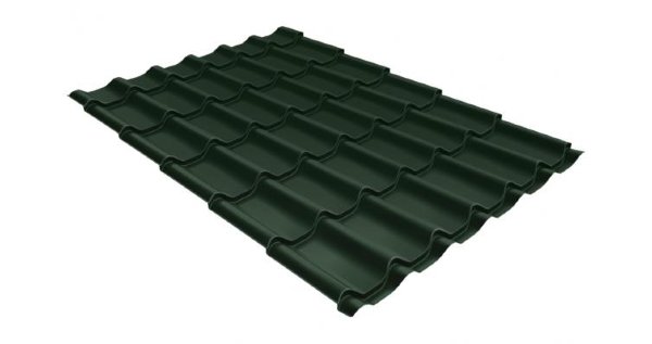Металлочерепица классик 0,5 Satin RR 11 темно-зеленый купить в Петропавловск-Камчатском
